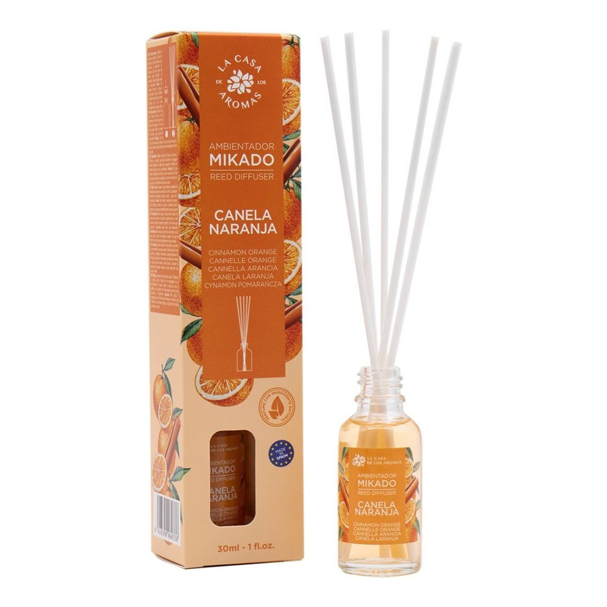 La Casa De Los Aromas Mikado patyczki zapachowe cynamon pomarańcza 30ml