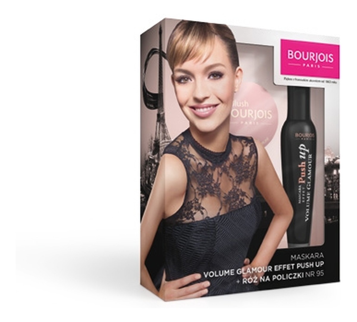 zestaw prezentowy Volume Glamour tusz do rzęs Push Up + róż do policzków nr 16 1 kpl.