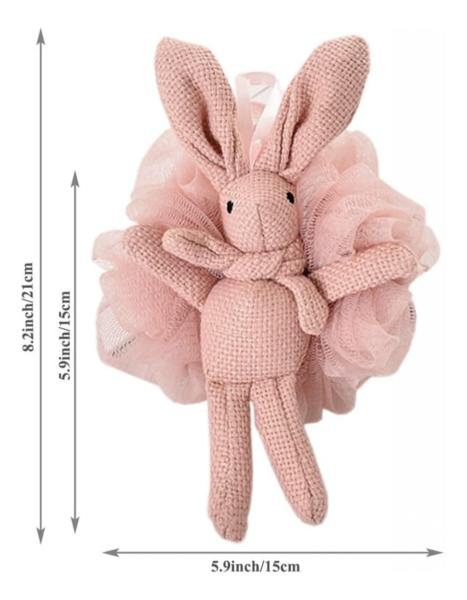 Gąbka do mycia ciała Bunny 15 cm GB10R