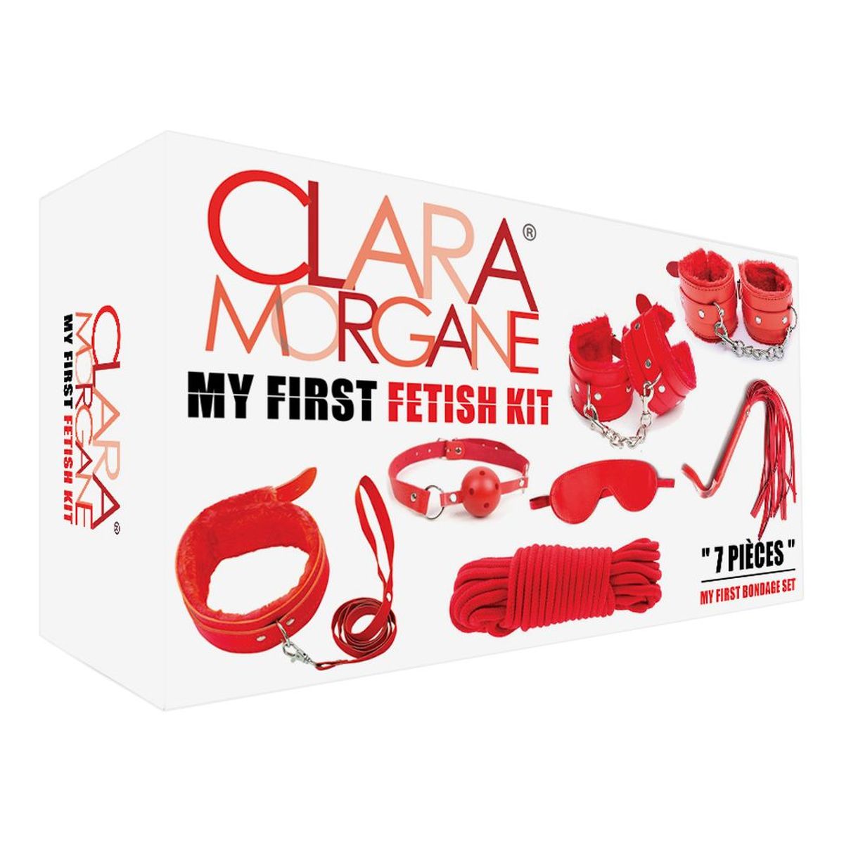 Clara Morgane My First Fetish Kit Zestaw bdsm do zabaw czerwony