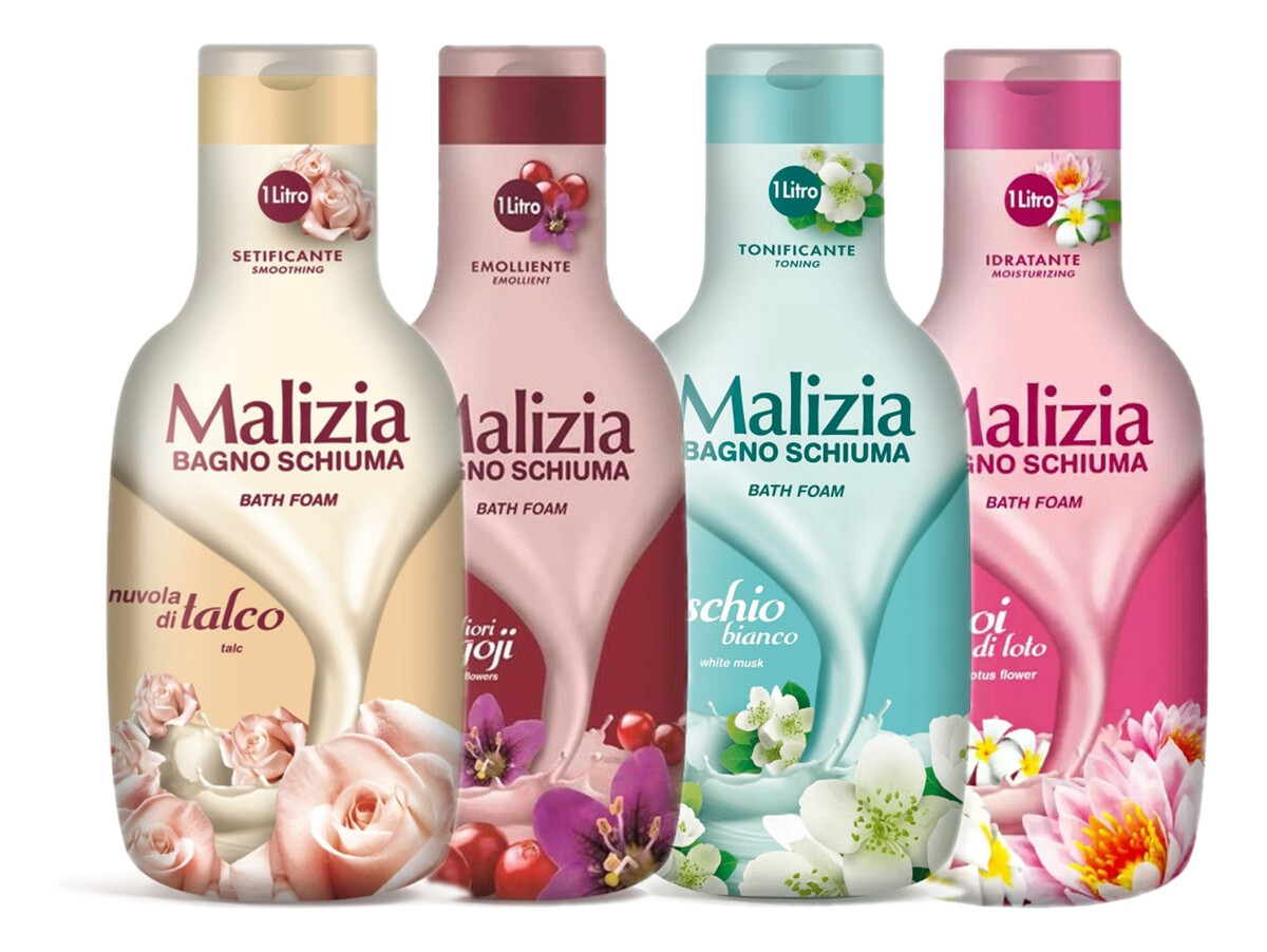 Płyn do kąpieli Białe Piżmo + Talk +Jagody Goi +Monoi 4x1000ml