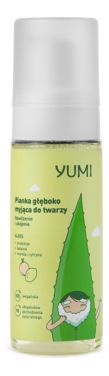 Pianka głęboko myjąca do twarzy rozświetlająco-nawilżająca cytryna i morela