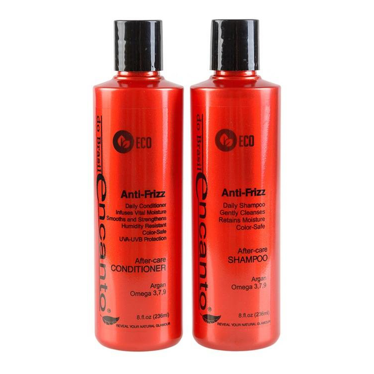 Encanto Brasil Anti-Frizz After-Care Zestaw Szampon i Odżywka po keratynowym prostowaniu włosów 2x 236ml