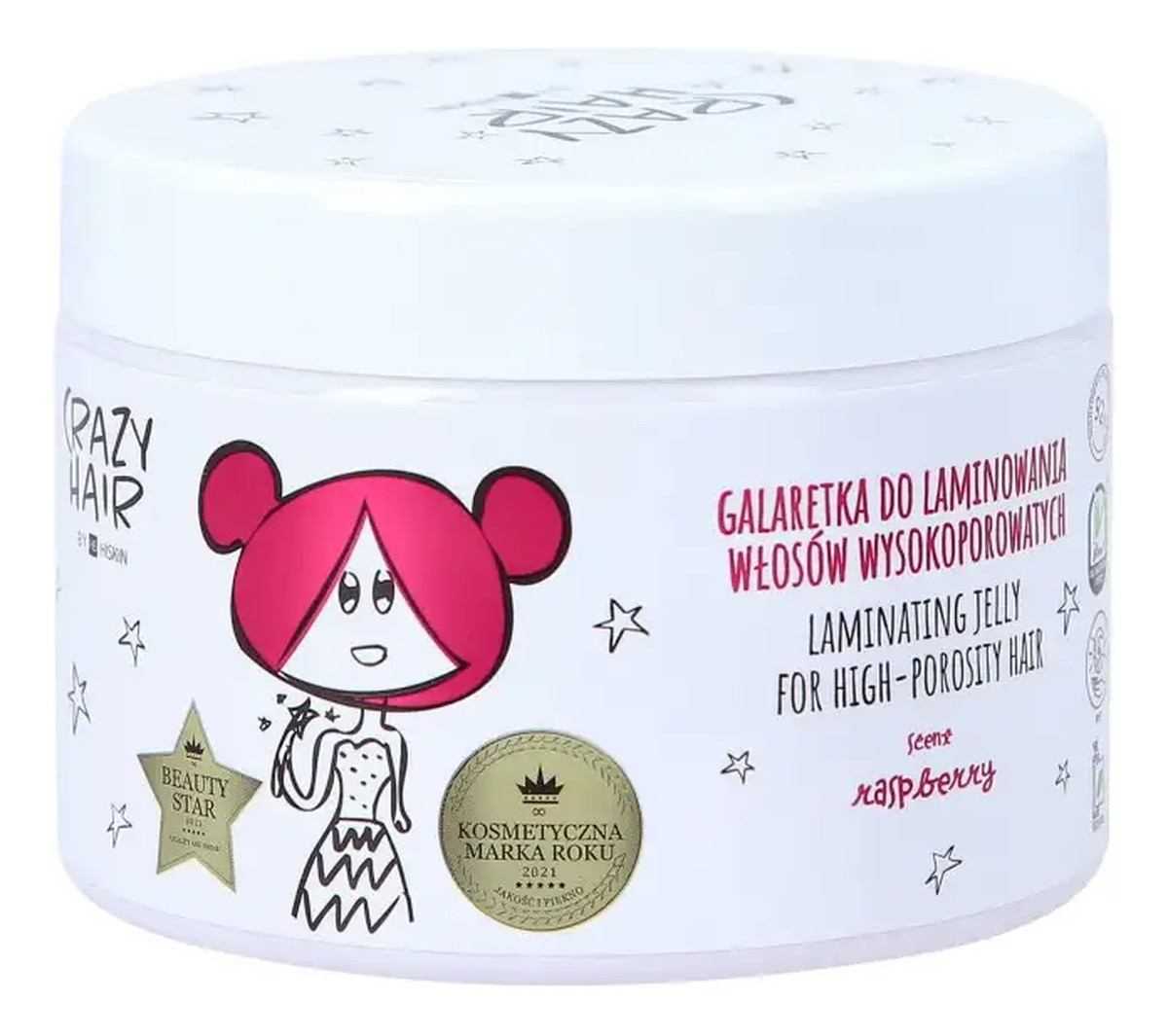 Hair Galaretka do laminowania włosów wysokoporowatych Raspberry