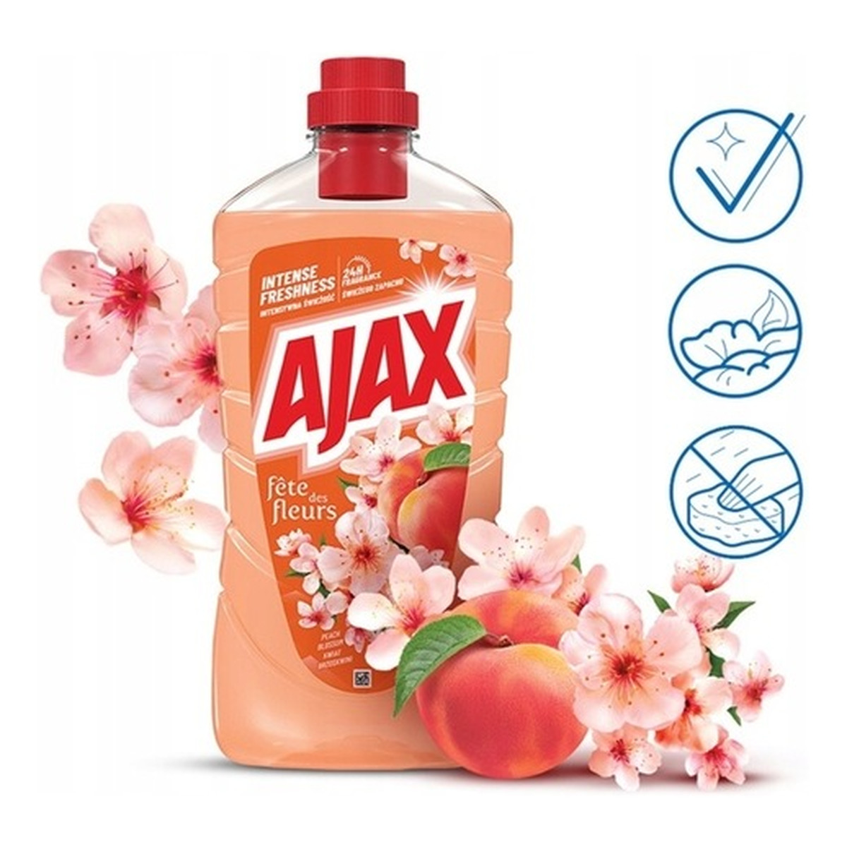 Ajax Płyn uniwersalny Kwiat Brzoskwini 1000ml