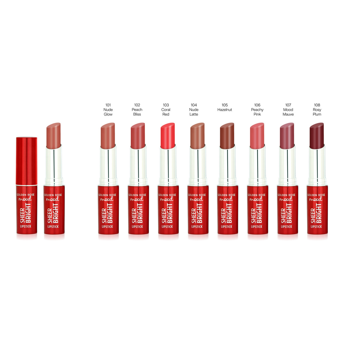 Golden Rose Mood Sheer Bright Pomadka do ust 3.3g