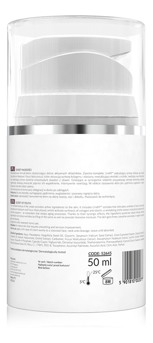 Krem Wypełniająco Napinający z Kompleksem Linefill