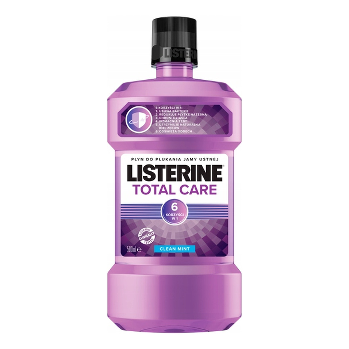 Listerine Total care płyn do płukania jamy ustnej clean mint 500ml