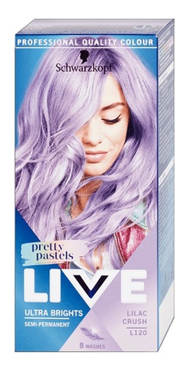 Live ultra brights pretty pastels farba do włosów do 8 myć l120 lilac crush