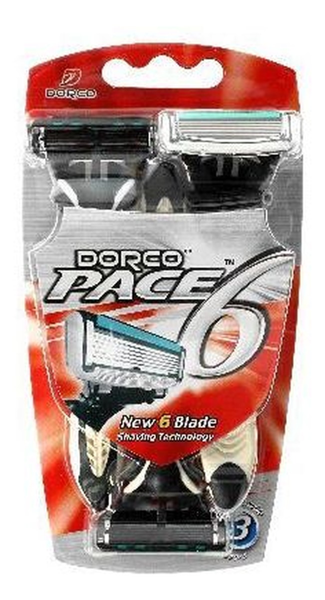 Maszynka jednorazowa męska 6 ostrzy 3 szt.