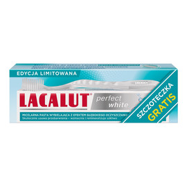 Lacalut perfect white pasta do zębów 75 ml + szczoteczka