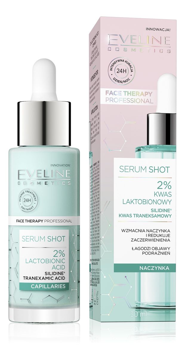 Face therapy professional serum shot wzmacniające naczynka-2% kwas laktobionowy 30 ml