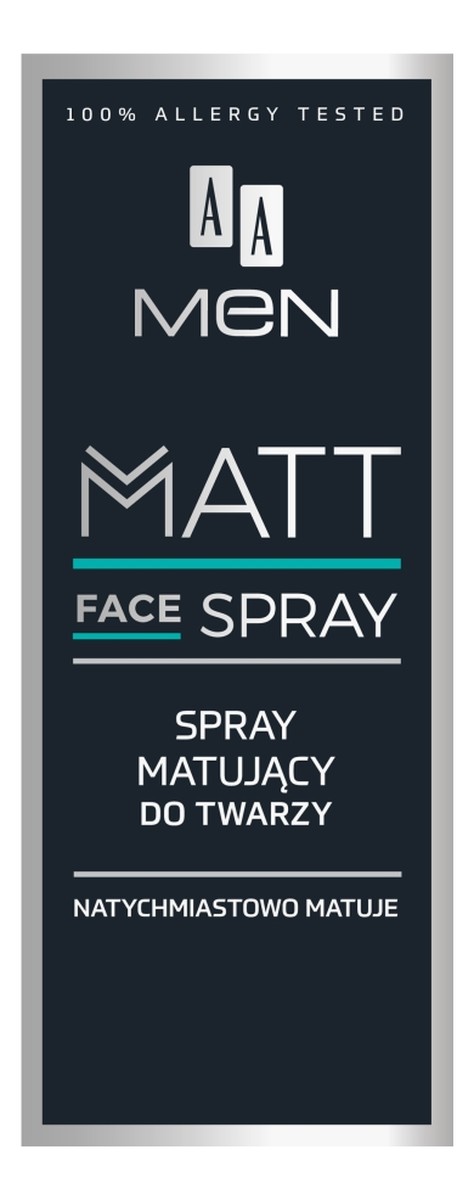 Men spray matujący do twarzy