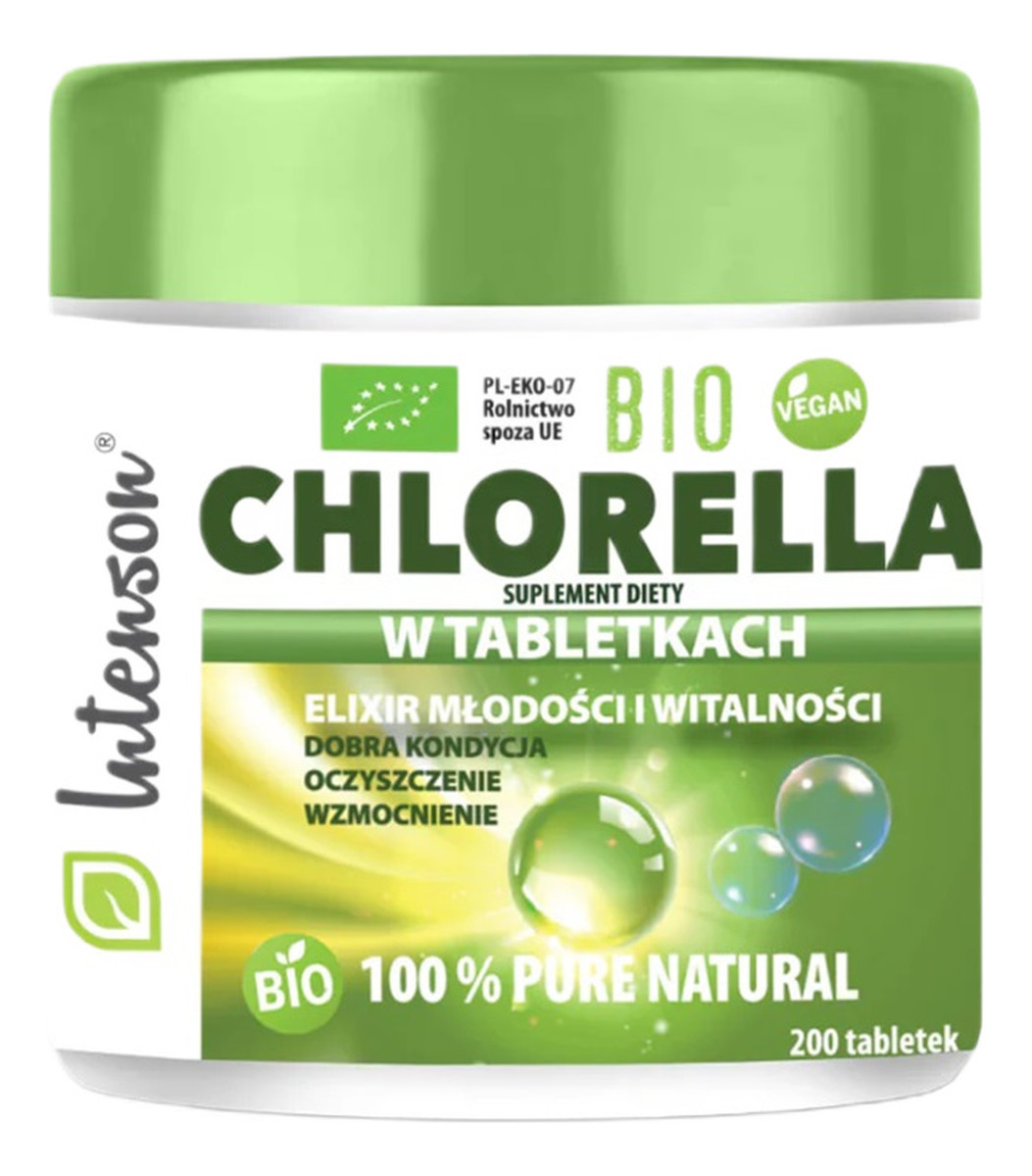 Bio chlorella suplement diety 200 tabletek