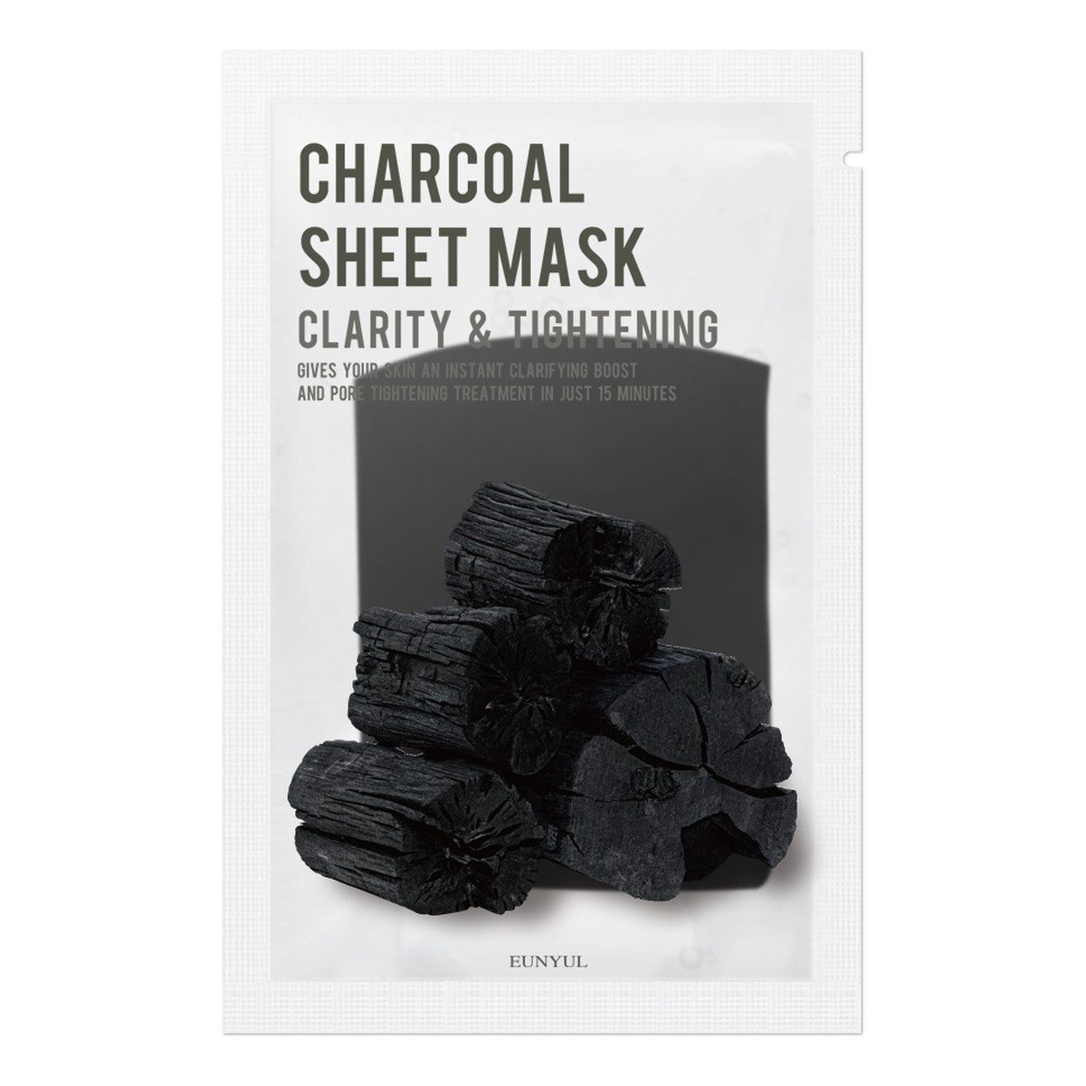 Eunyul Charcoal Sheet Mask Oczyszczająca maseczka w płachcie z węglem 22ml