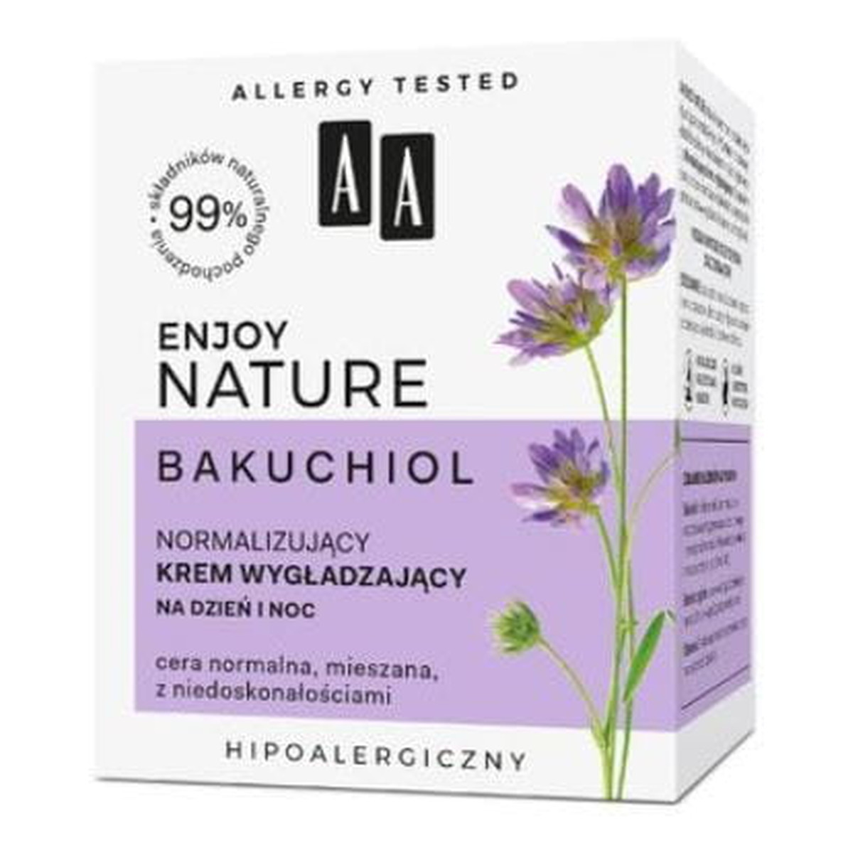AA Enjoy Nature Normalizujący krem wygładzający na dzień i na noc 50ml