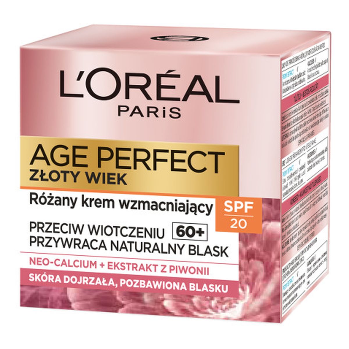 L'Oreal Paris Age Perfect Golden Age 60+ różany Krem na dzień spf20 50ml