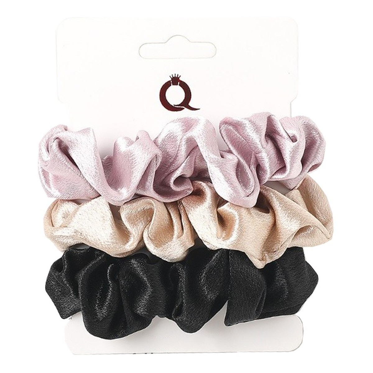 Ecarla Gumki do włosów typu "scrunchie" 3 kolory 3szt