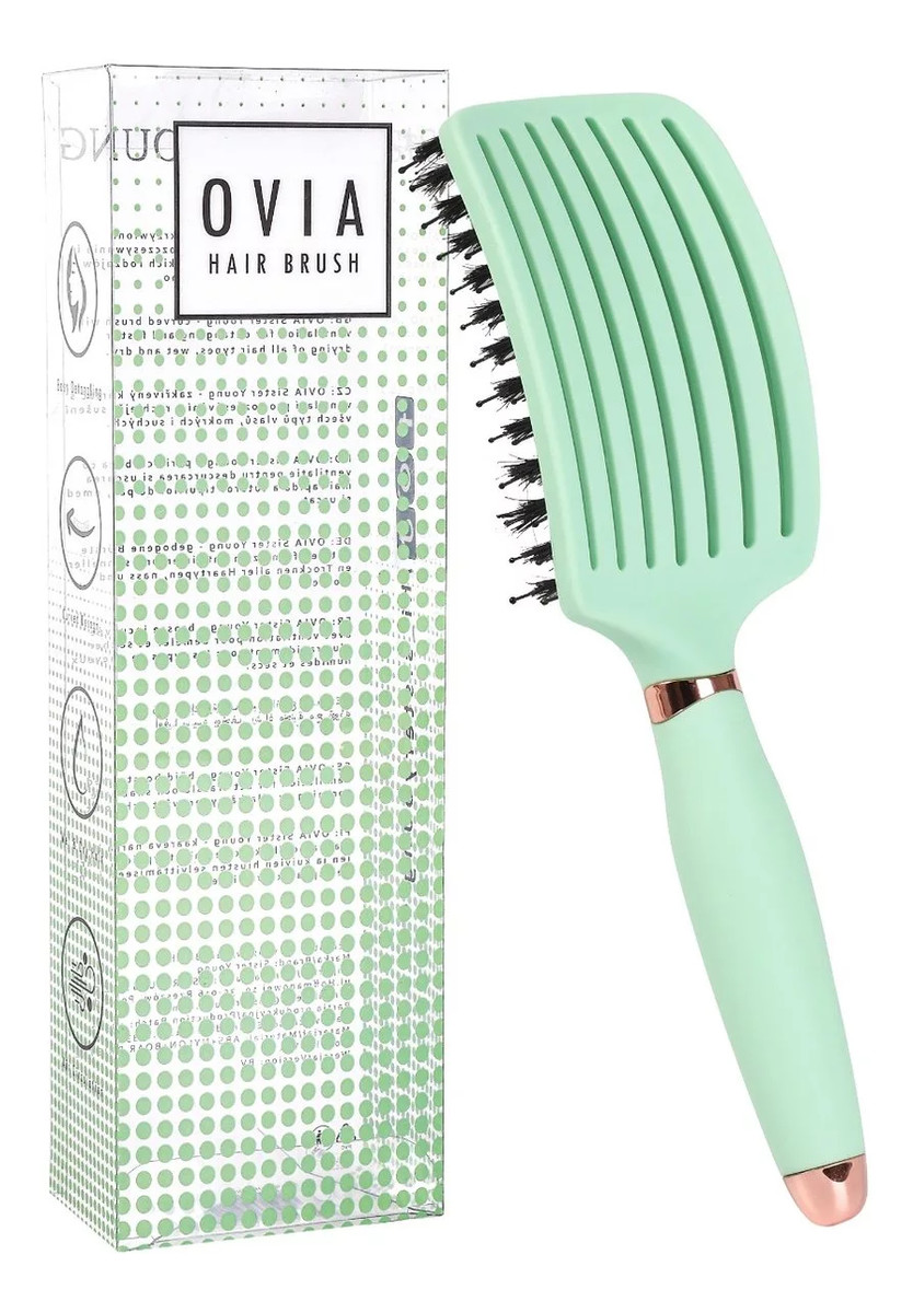Szczotka do włosów z włosiem dzika Fresh Mint