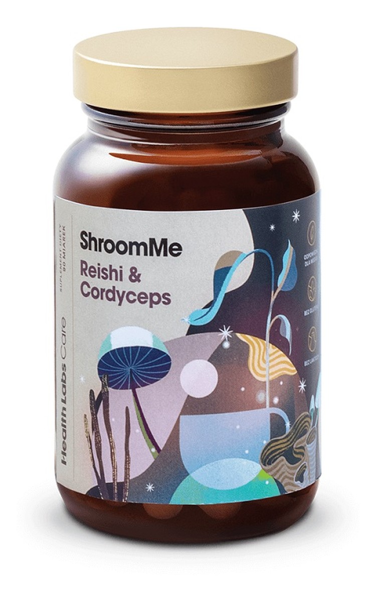 Shroomme reishi & cordyceps suplement diety 90 porcji