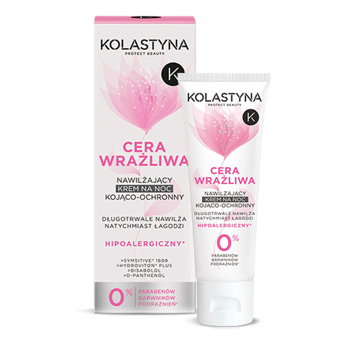 Kolastyna Kojąco - Ochronny Cera Wrażliwa Krem Do Twarzy Nawilżający Na Noc 50ml