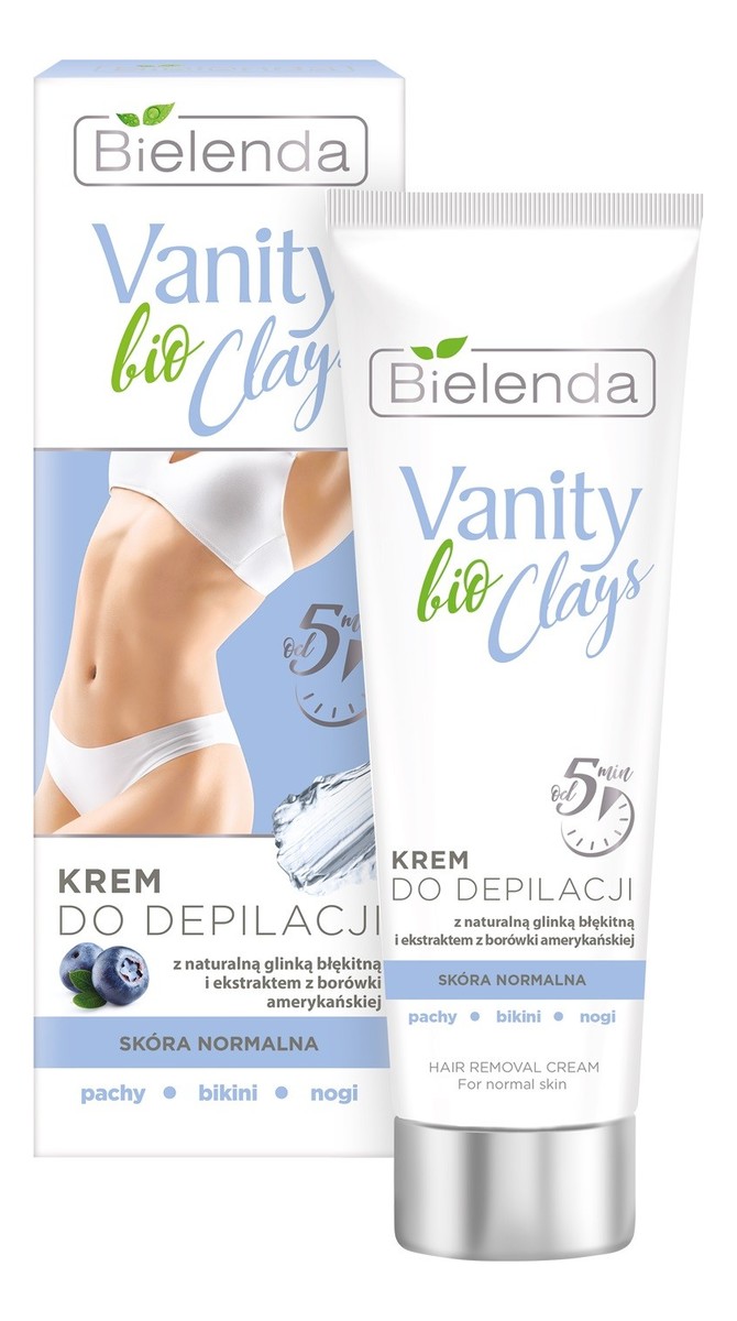 Bio Clay Krem Do Depilacji Z Naturalną Glinką Błękitną I EKstraktem Z Borówki Amerykańskiej Skóra Normalna