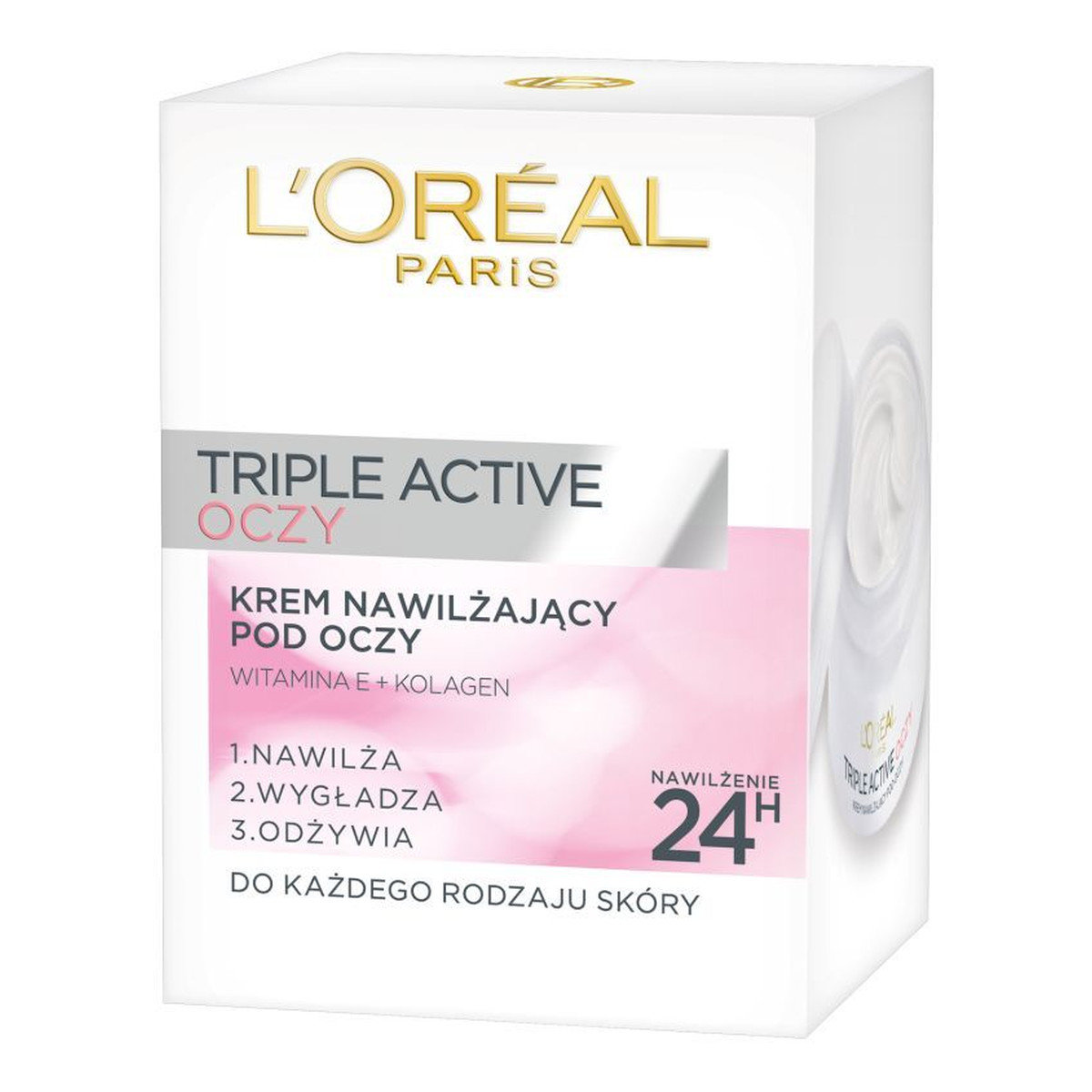 L'Oreal Paris Triple Active Krem Nawilżający Pod Oczy 15ml