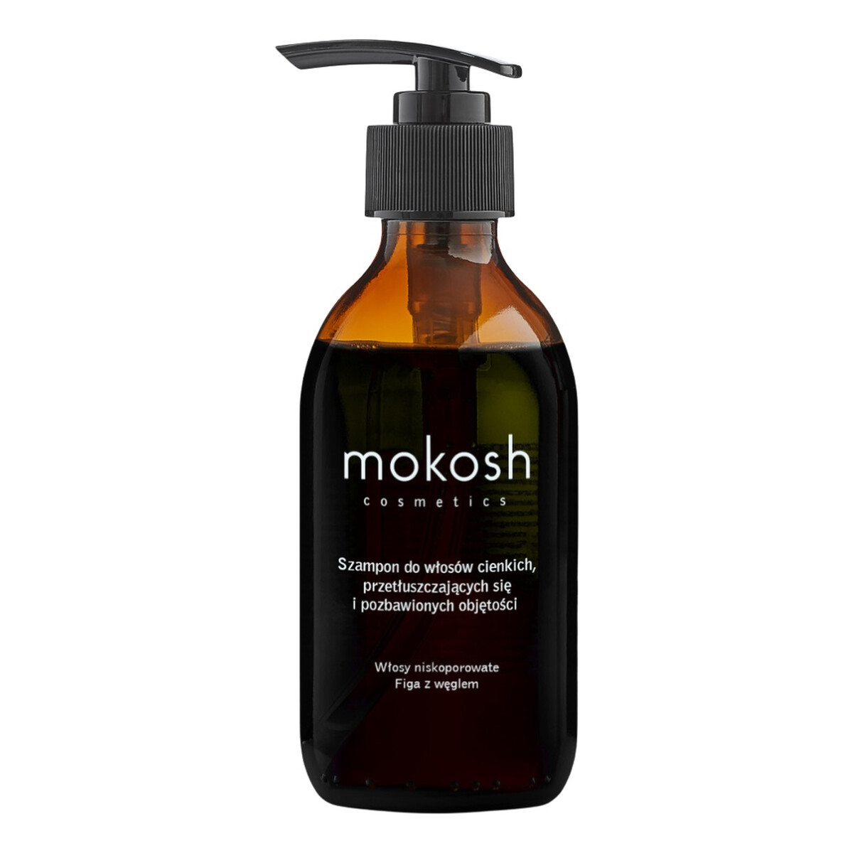Mokosh Szampon do włosów cienkich przetłuszczających się i pozbawionych objętości figa z węglem 200ml