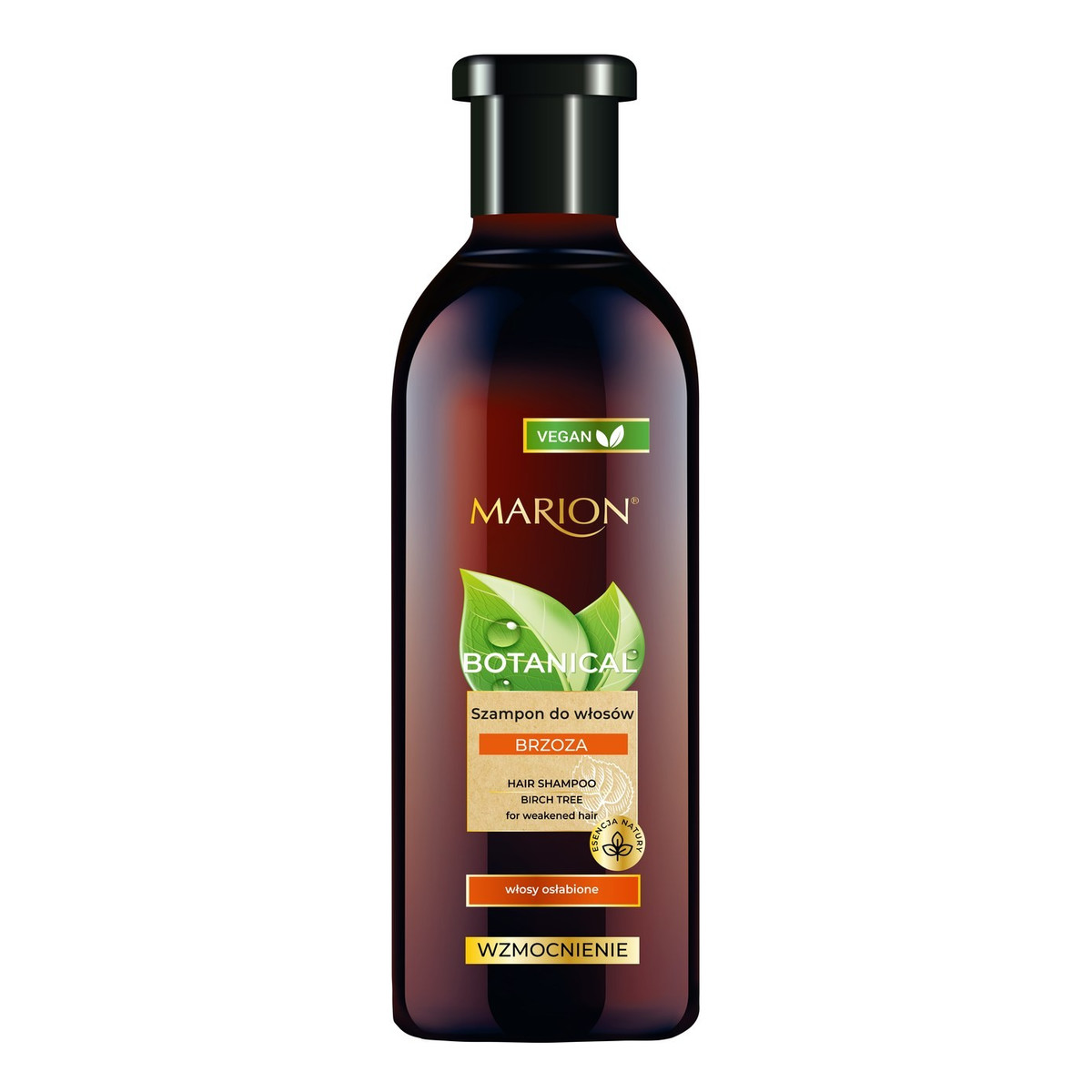 Marion Botanical Vegan Szampon do włosów wzmacniający Brzoza - włosy osłabione 400ml