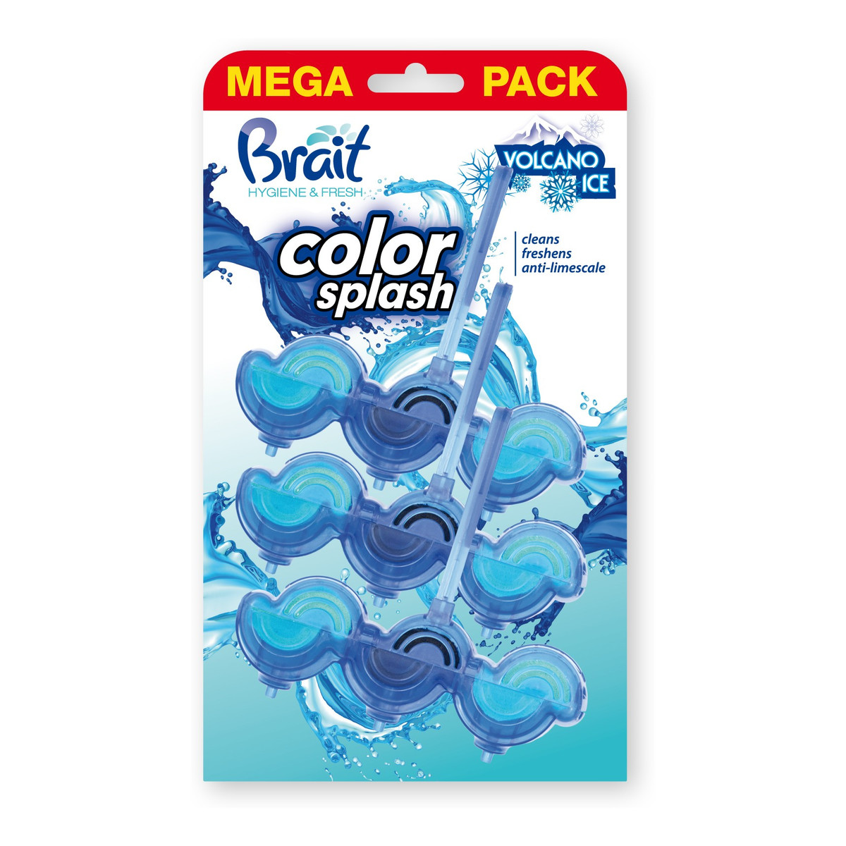 Brait Color Splash Kostka WC Volcano Ice 3szt. 45g