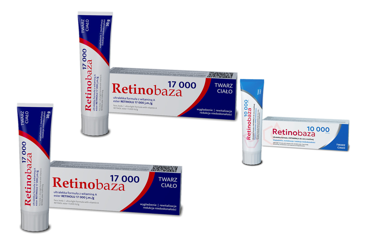 Krem farmaceutyczny z witaminą A 2x17000 + 1x10000 3x30g