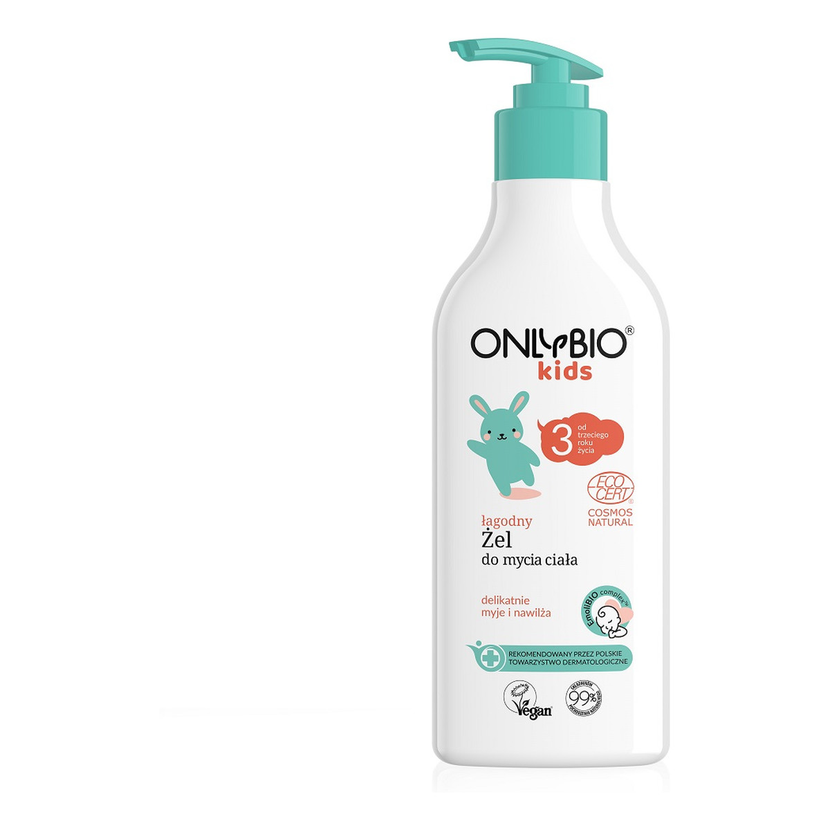 OnlyBio Kids Naturalny żel do mycia ciała dla dzieci 3. roku życia 300ml