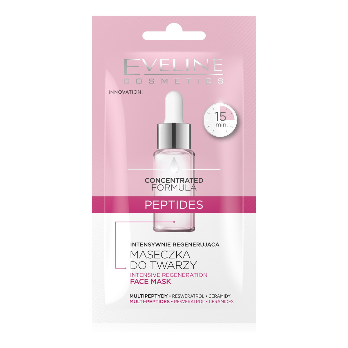 Eveline Concentrated Formula Maseczka intensywnie regenerująca Peptides 8ml