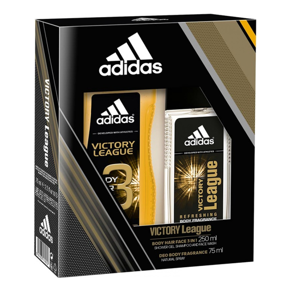 Adidas Victory League Zestaw prezentowy męski dezodorant atomizer + żel pod prysznic