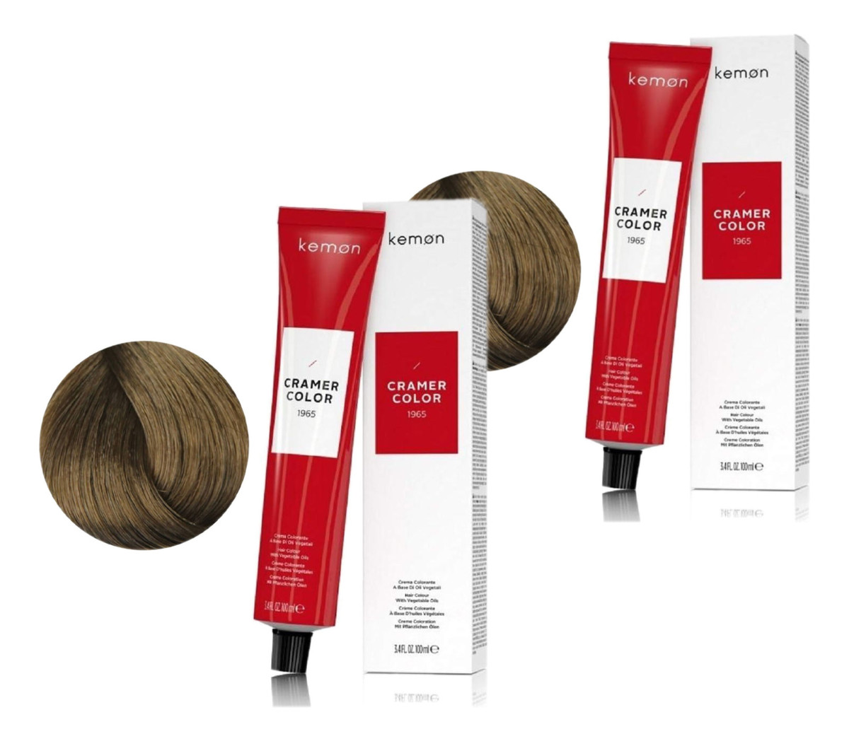 Kremowa farba do włosów z olejem kokosowym Blond (7) 2szt.x100ml