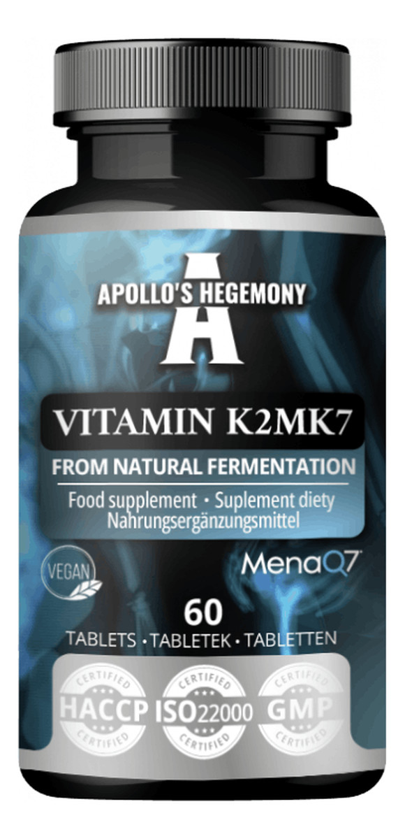 Vitamin K2 MK7 suplement diety 60 kapsułek