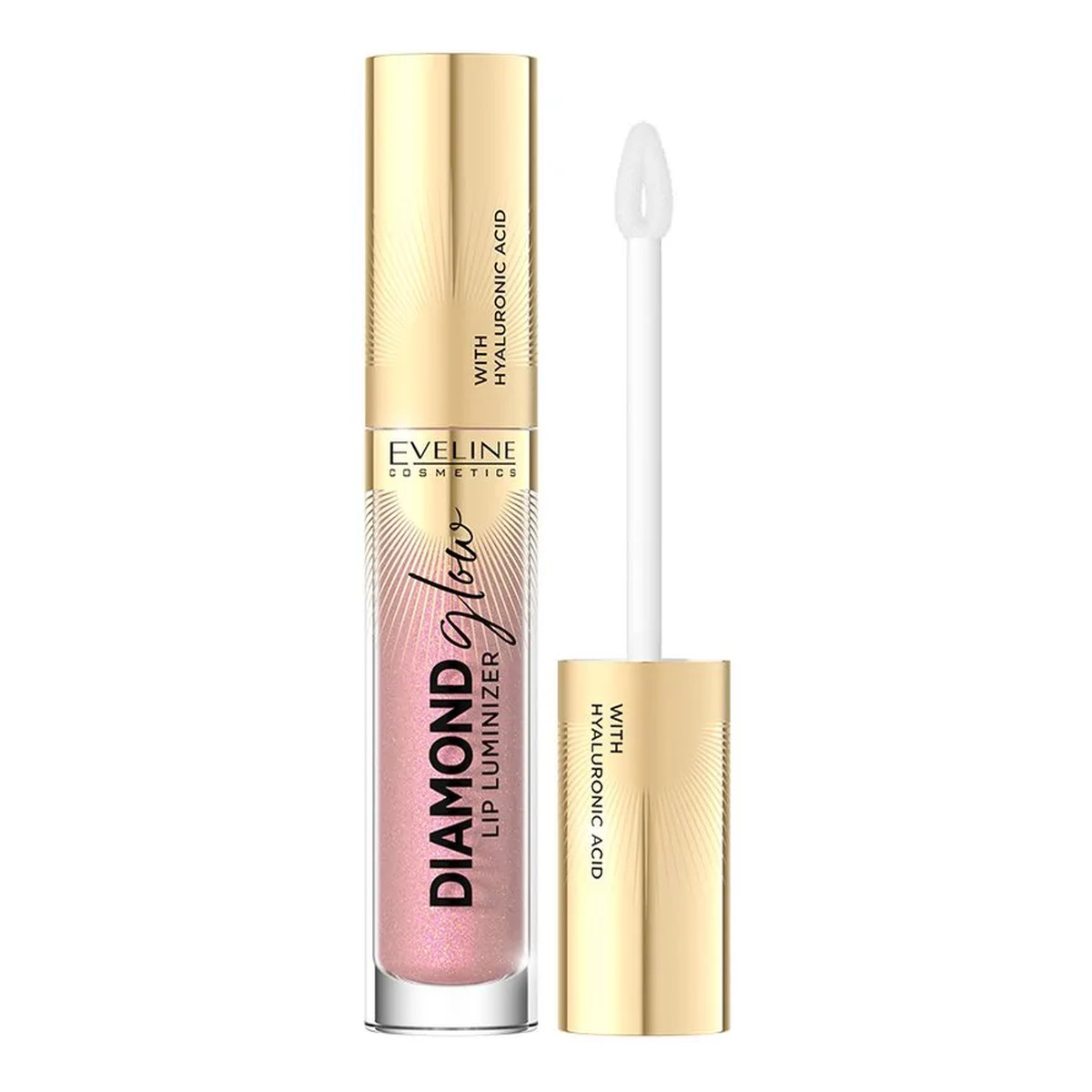 Eveline Diamond glow Lip Luminizer Błyszczyk do ust z kwasem hialuronowym