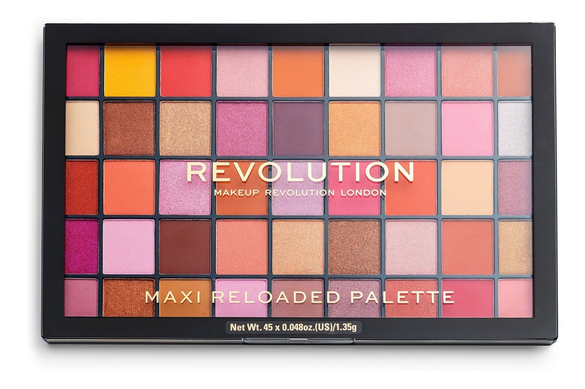 Makeup revolution maxi reloaded palette (45) paleta cieni do powiek-big big love 1szt.