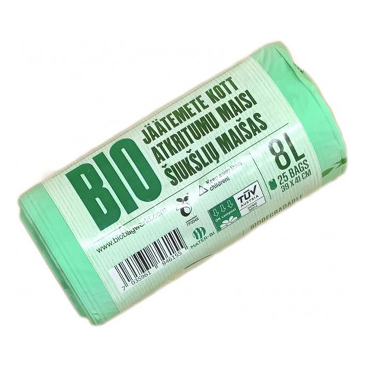 BioBag Worki Na Odpady 39x41cm 25szt 8l 200g
