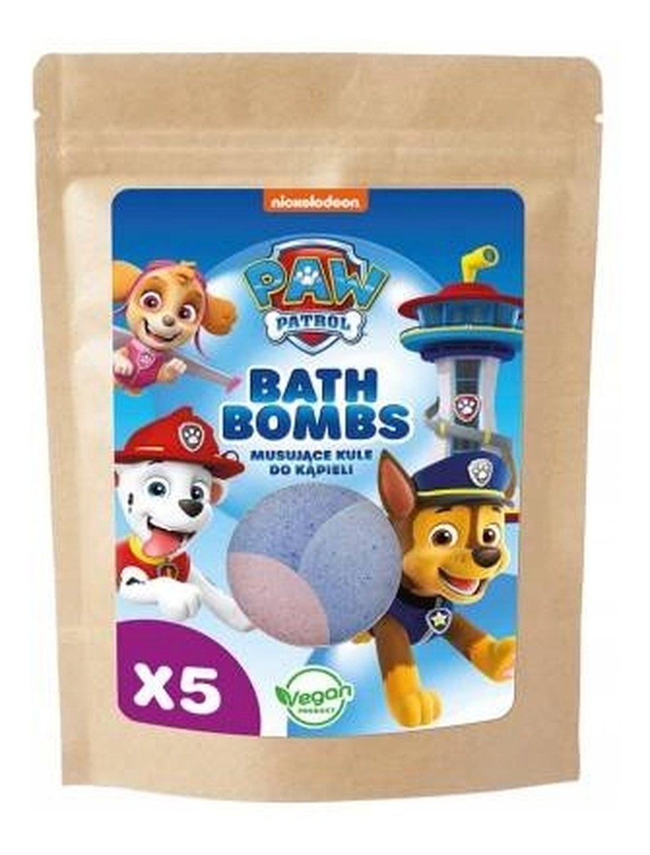 Psi Patrol kule musujące do kąpieli 5x50g