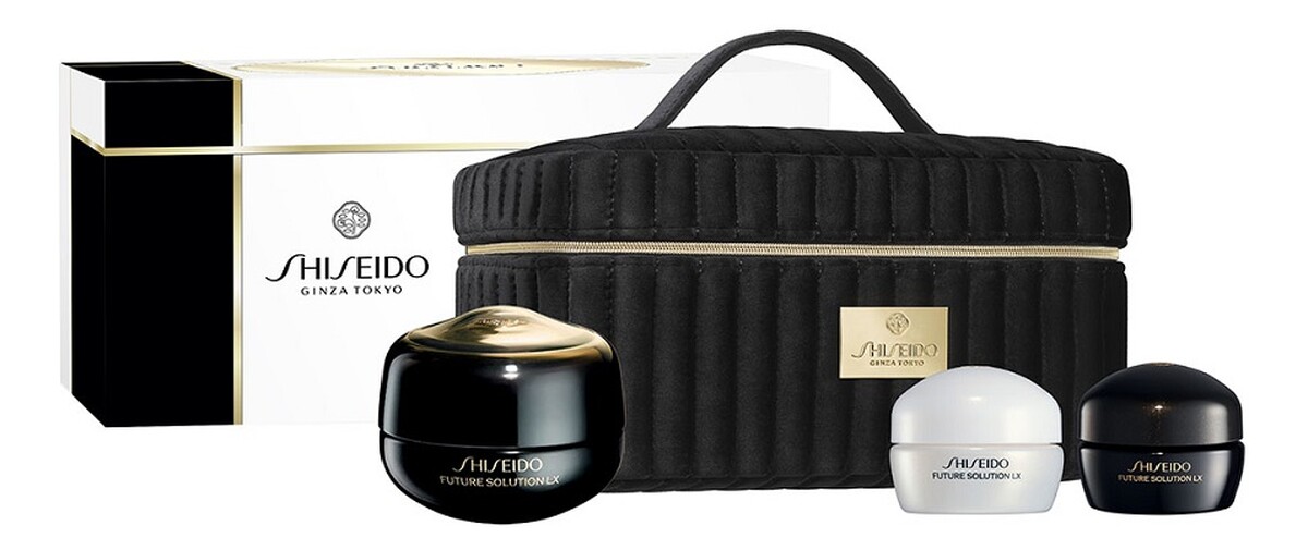 Zestaw krem do okolic oczu i ust 17ml + krem na dzień 15ml + krem do twarzy 15ml + kosmetyczka