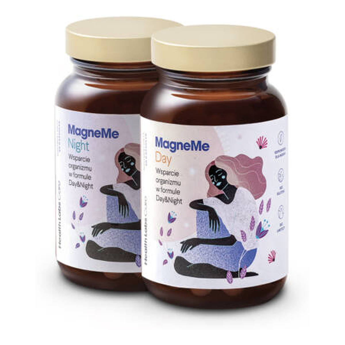 HealthLabs Magneme day&night połączenie czterech form magnezu i witaminy b6 suplement diety 120 kapsułek