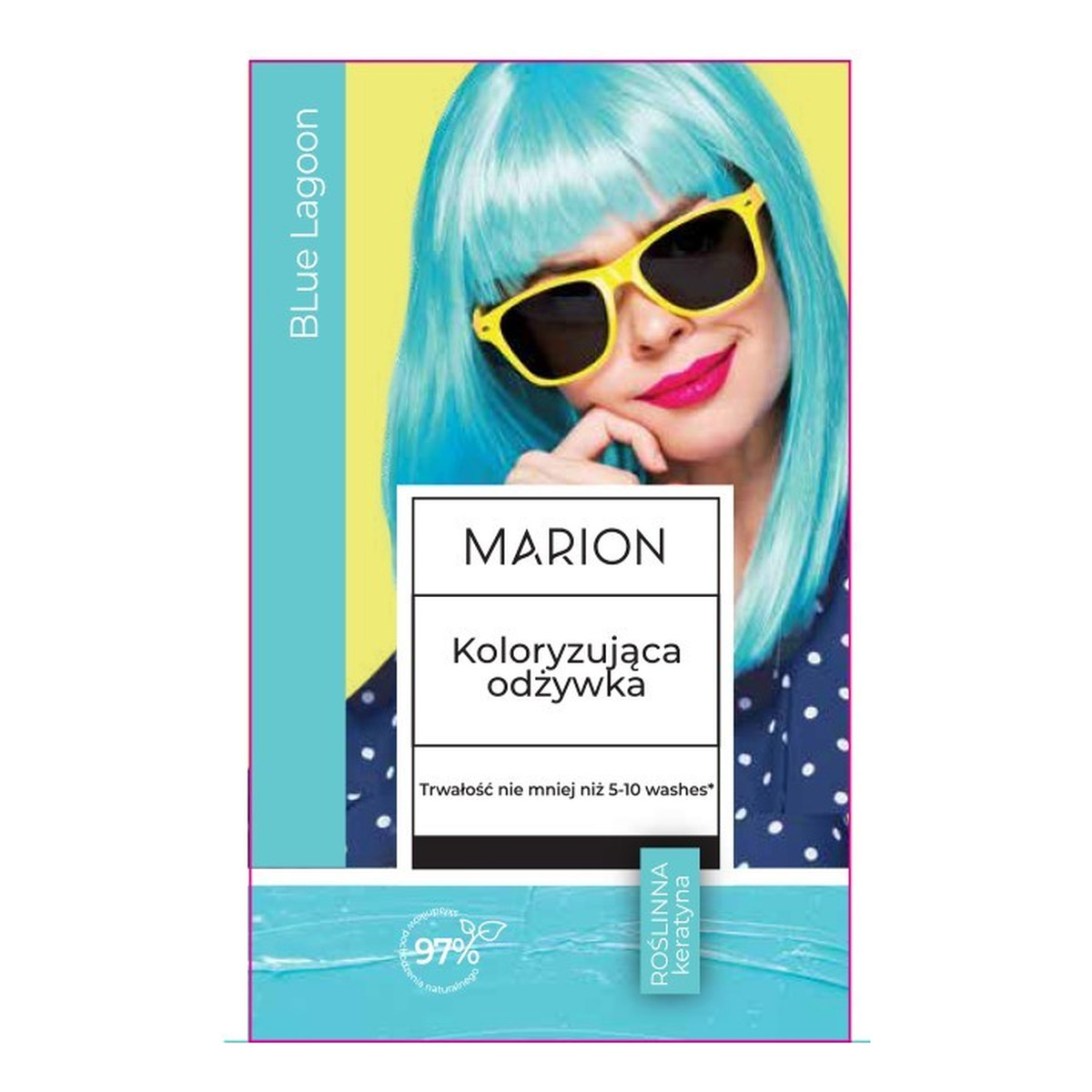 Marion Odżywka koloryzująca do włosów (5-10 myć)-blue lagoon 35ml