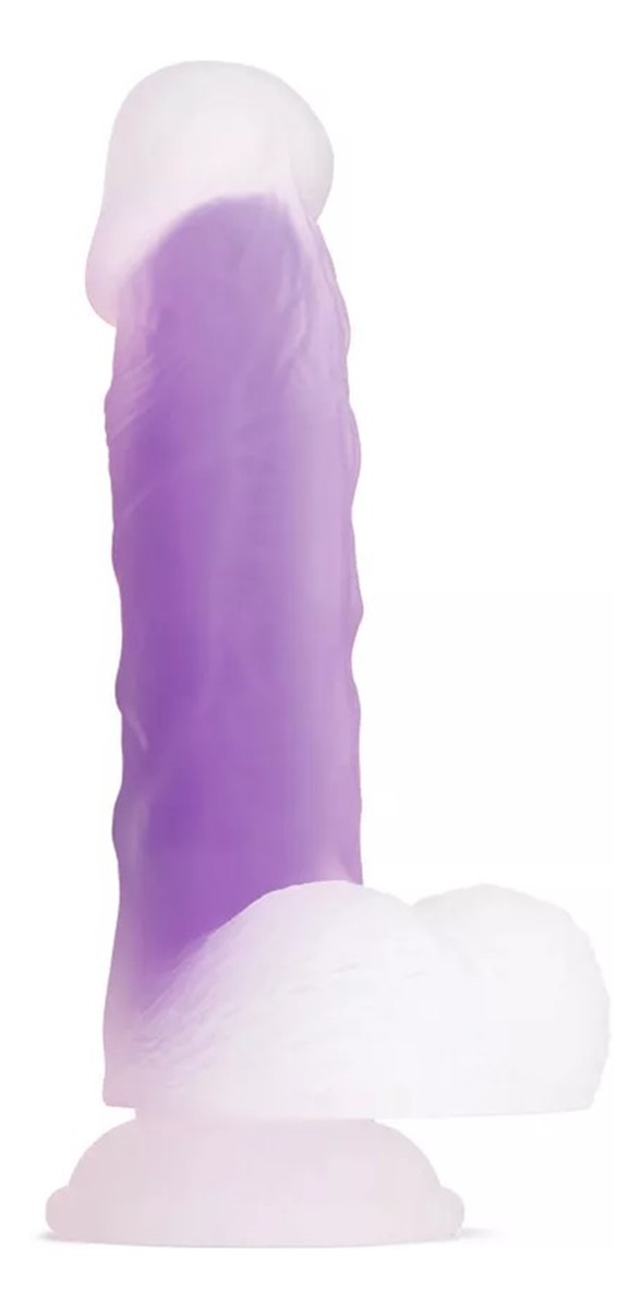 Glorious real feel dildo realistyczne dildo z przyssawką purple