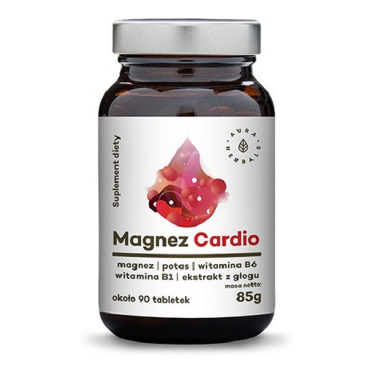 Aura Herbals Suplement diety Magnez Cardio 90 tabletek 85g