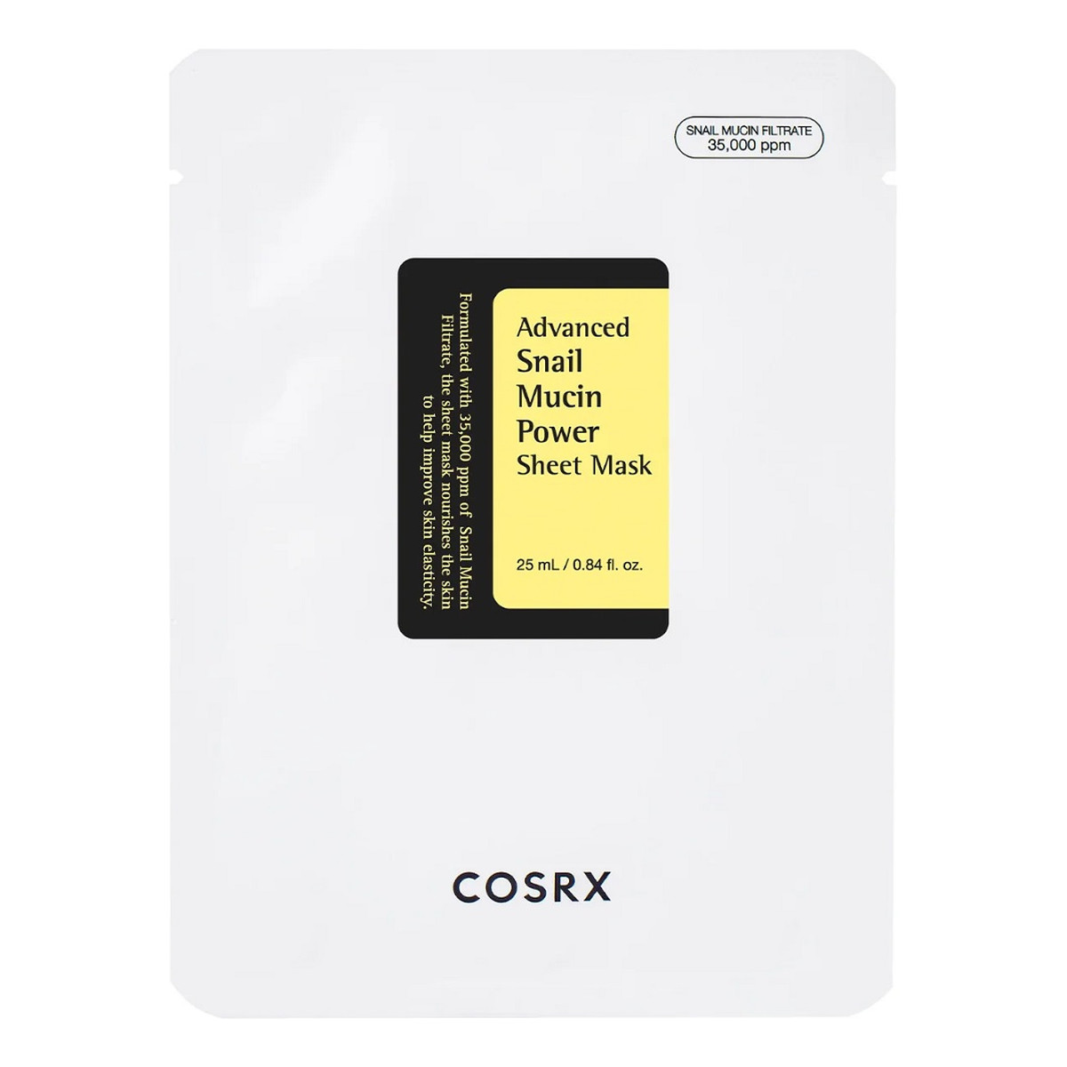 CosRx Advanced Snail Mucin Power maseczka w płachcie z mucyną ślimaka 25ml