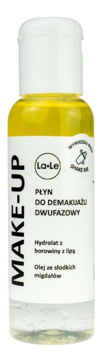 Płyn do demakijażu dwufazowy - Hydrolat borowina z lipą i olej ze słodkich migdałów