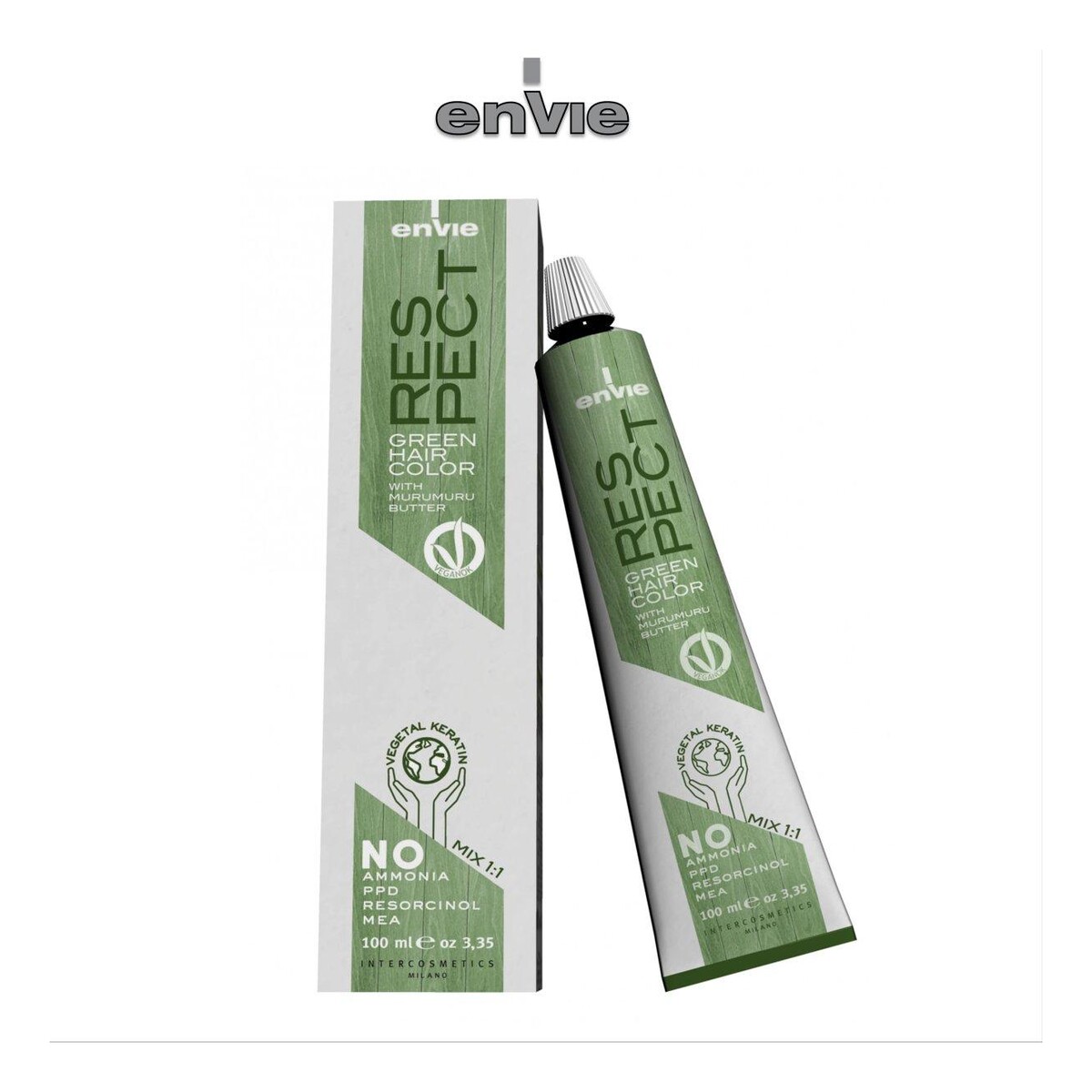 Envie Luxury Color Respect Farba do włosów Zielona Green 100ml
