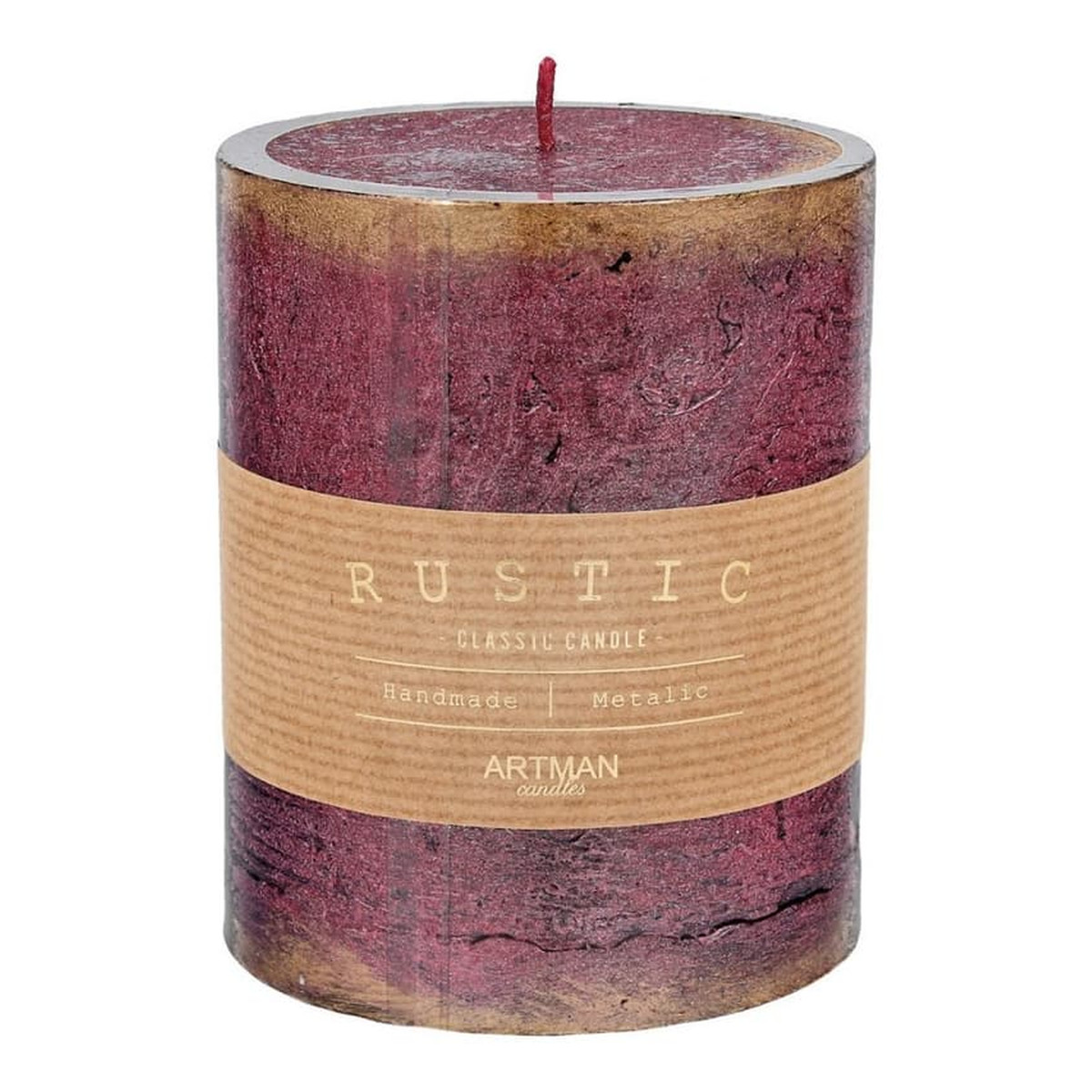 Artman Candles Świeca ozdobna Rustic Patynowany - walec średni