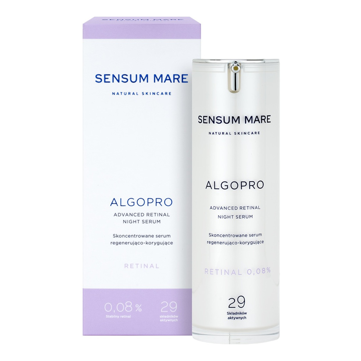 Sensum Mare Algopro skoncentrowane serum regenerująco-korygujące z 0.08% retinalem 30ml